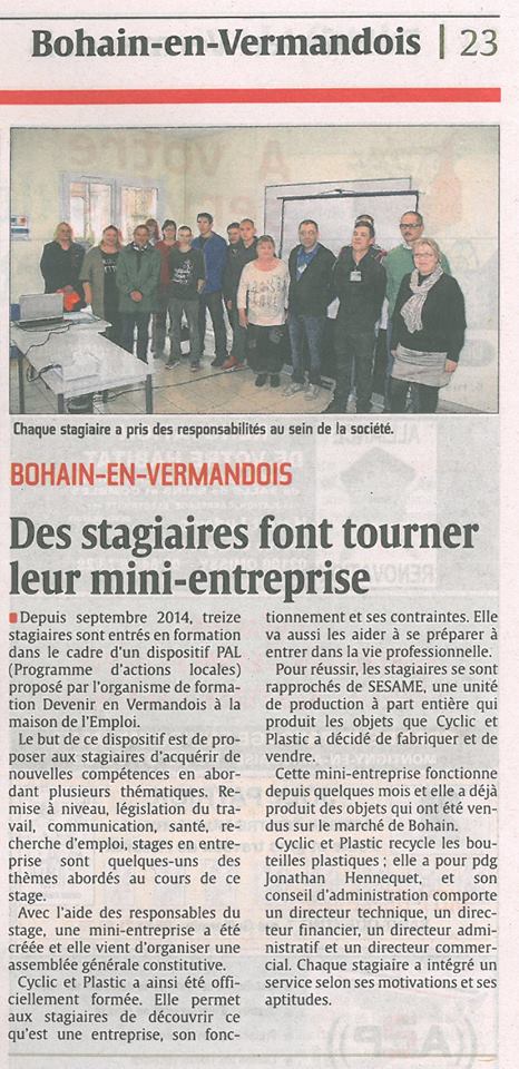 Mise en place d'une mini entreprise