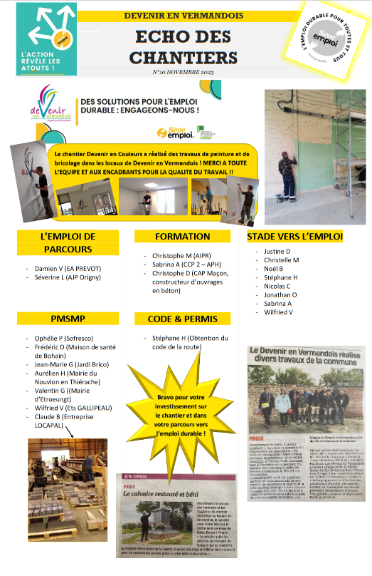 Echo des chantiers nov 2023
