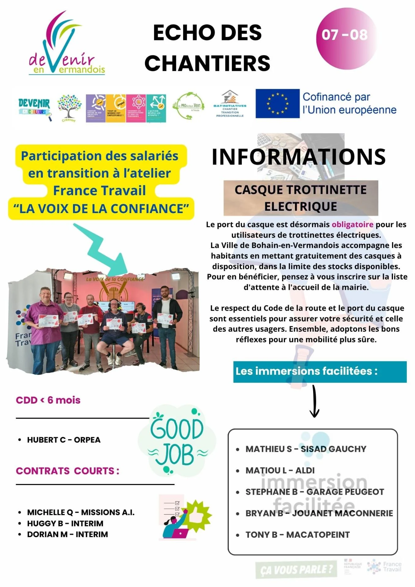 Echo des chantiers