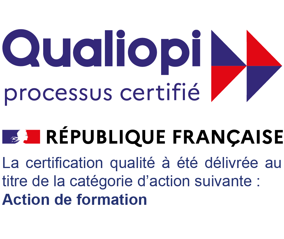 Logo qualiopi avec action de formation 1